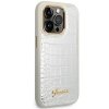 Guess GUHCP14LHGCRHS iPhone 14 Pro 6,1 srebrny/silver hardcase Croco Collection